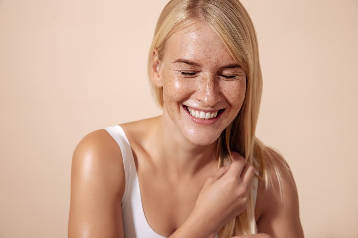 Dermatologist examining patient