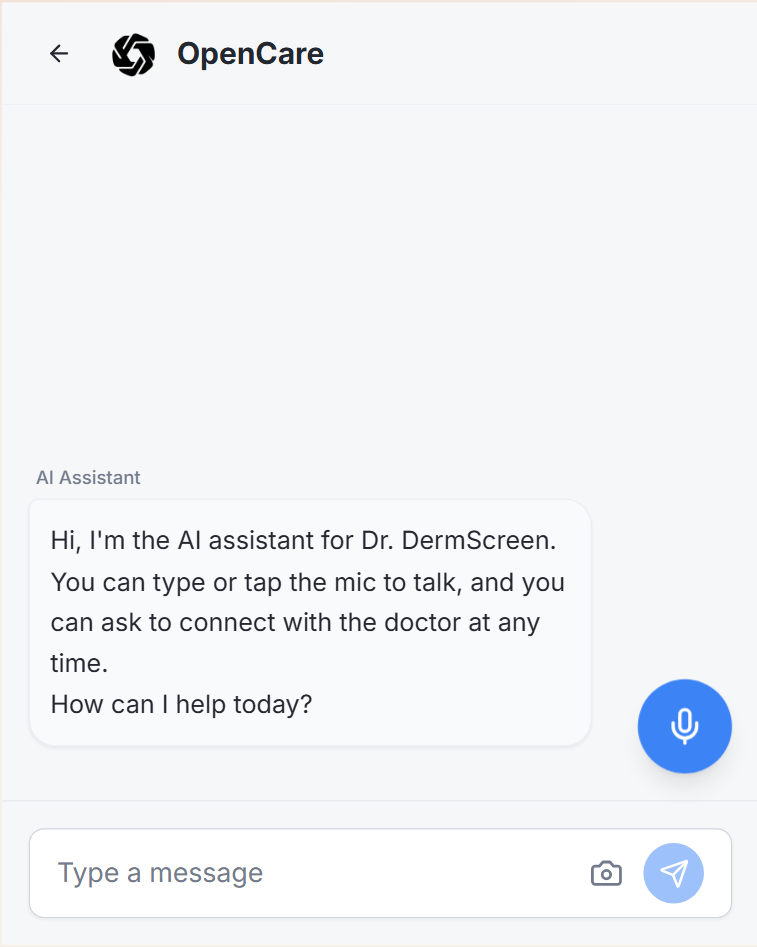 Click to start chat with Dr. DermScreen